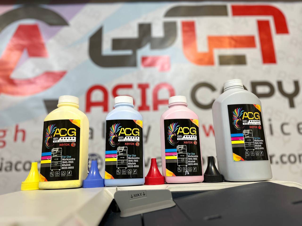 تونر شارژی زیراکس رنگی  برند ACG  